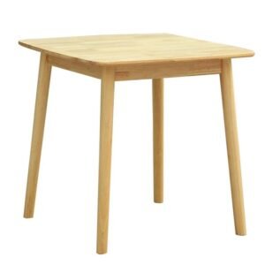 Mesa TRANSILVANIA, madera natural, 75 x 75 cms