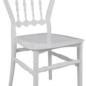 Silla LIRA, apilable, polipropileno blanco