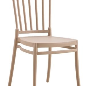 Silla MILOS NEW, apilable, tratamiento anti UV, polipropileno tórtora