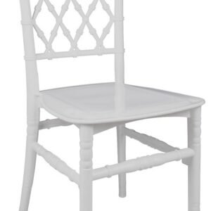 Silla TRENZA, apilable, polipropileno blanco