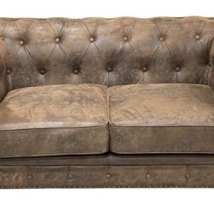 Sofá CHESTER PREMIUM, 2 plazas, similpiel vintage