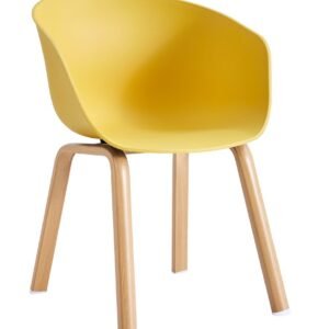 Sillón DANTE NEW (SU), metal, polipropileno amarillo
