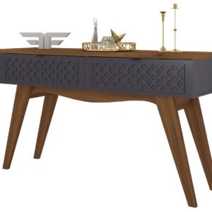 Consola ISIS, MDP matte y grafito, 136 x 38 cms