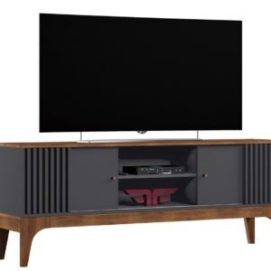 Mueble TV FLORENCIA, grafito y matte, 160 cms.