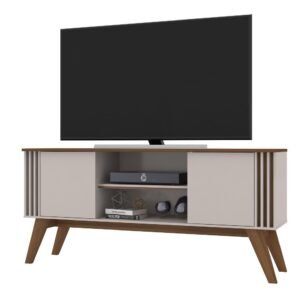 Mueble TV VITTA, blanco roto y matte, 150 cms.