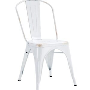 Silla TOL EK VINTAGE, acero, blanco