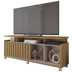 Mueble TV OASIS, miel y cacao, 160 cms.