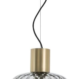 Lámpara GERA COH28, colgante, aluminio, dorada, cristal