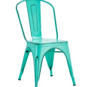 Silla TOL EK VINTAGE, acero, verde agua
