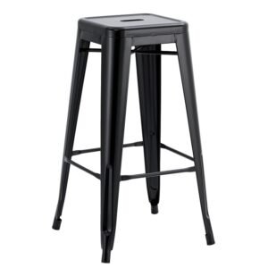 Taburete TOL EK LIMITED, acero, negro