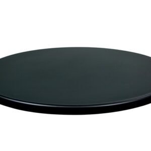 Tablero de mesa Werzalit-Sm, NEGRO 55, 70 cms de diámetro*.