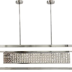 Lámpara ATRIA, colgante, metal, cristal