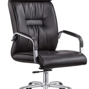 Sillón de oficina FLANDES, alto, gas, basculante, similpiel negra