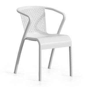 Sillón TUI, apilable,  polipropileno blanco*
