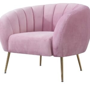 Sillón SIRET, tapizado velvet rosa 201