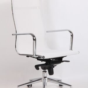 Sillón de oficina MAX NEW, alto, malla blanca