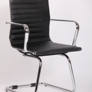 Sillón de oficina JOWY NEW, fijo, similpiel negra