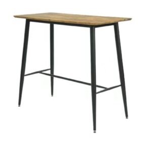 Mesa NITRA, alta, metal, tapa DM 6064 vintage, 120 x 60 cms