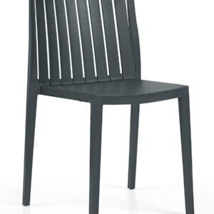 Silla CHOPIN, apilable,  polipropileno antracita