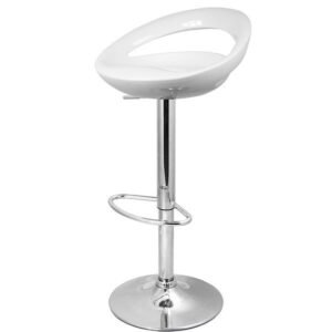 Taburete FLIT ( M ), cromado, abs blanco