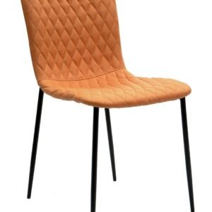 Silla PITT, metal, tapizado tejido técnico 7 naranja