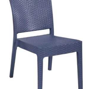 Silla LIDO, apilable, polipropileno gris oscuro