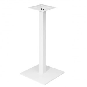 Base de mesa BEVERLY BL110, alta, tubo cuadrado, blanca, base de 45 x 45 cms, altura 110 cms