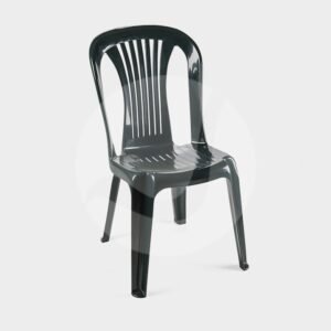 Silla LAGO, monoblock, apilable, verde