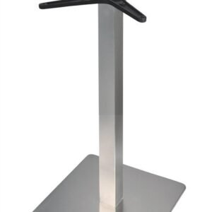 Base de mesa RHIN, acero inoxidable, base de 45 x 45, altura 73 cms, pulido satinado