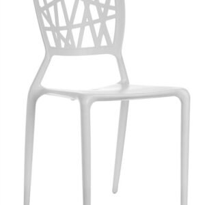 Silla BYRON, polipropileno blanco*