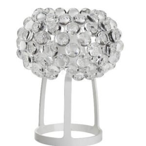 Lámpara ITALICA 35, sobremesa, acrílica, transparente, 35 cms de diámetro