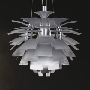 Lámpara ARTIC, aluminio, plata, 48 cms. de diámetro