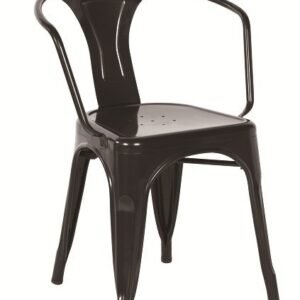 Sillón TOL MAR, acero, negro