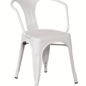 Sillón TOL MAR, acero, blanco