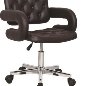 Sillón PARADISE, giratorio, cromado, tapizado negro*