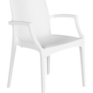 Sillón REMO, polipropileno blanco