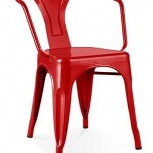 Sillón TOL MAR, acero, rojo*