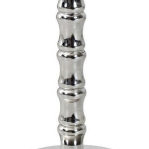 Base de mesa KARNAK, acero inoxidable, acabado espejo, base 45 cms diámetro, altura 72 cms