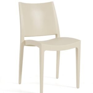 Silla BEYBE, apilable,  polipropileno beige