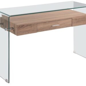 Consola MARILYN, madera, cristal, 120x40 cms