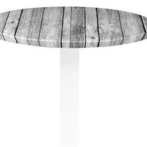 Tablero de mesa Werzalit Alemania, ANTIQUE WHITE 202, 70 cms de diámetro*.