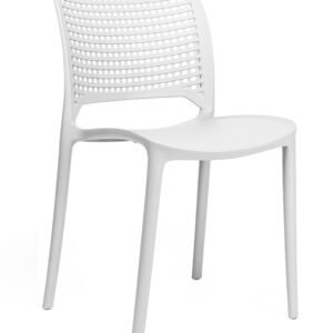 Silla POLINESIA, apilable, polipropileno blanco