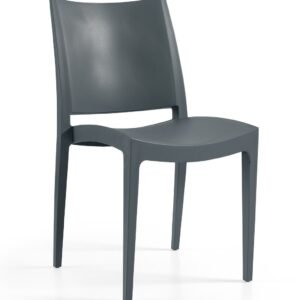 Silla BEYBE, apilable,  polipropileno antracita