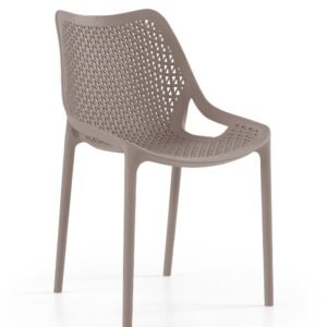 Silla BILL, apilable,  polipropileno tórtora