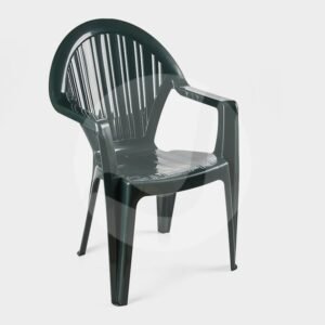Sillón VITO, monoblock, apilable, verde