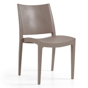 Silla BEYBE, apilable,  polipropileno tórtora