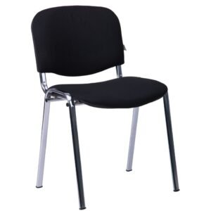 Silla NIZA NEW AM, chasis cromado, tejido A1, color negro*