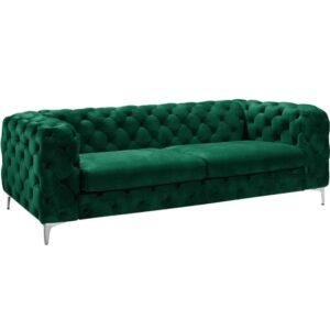 Sofá CHESTER ROYAL, 3 plazas, terciopelo verde