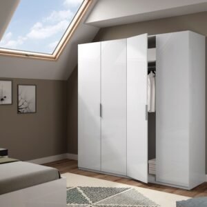 Armario Maxim 4 puertas Blanco Brillo