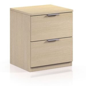 ​Mesita NUBE 2 cajones (45x38x34 cm) - ROBLE